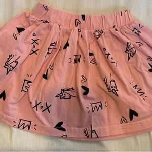 Dots Pink Patterned Kids Skirt